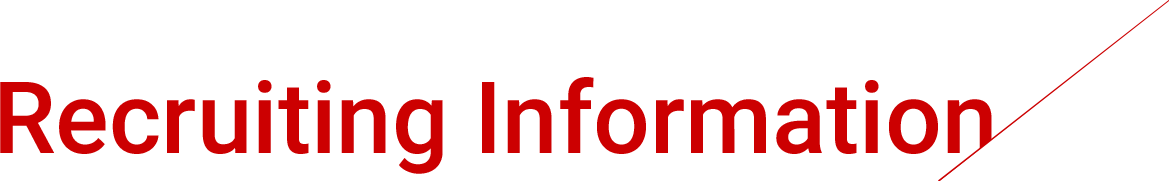 Recruiting Information